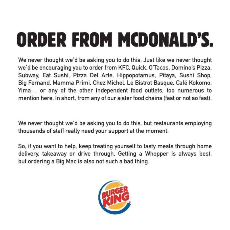 Burger King Order From McDonalds