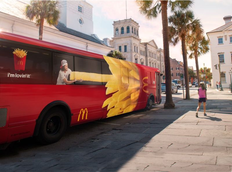 McDonalds Red Bus / Box Fries