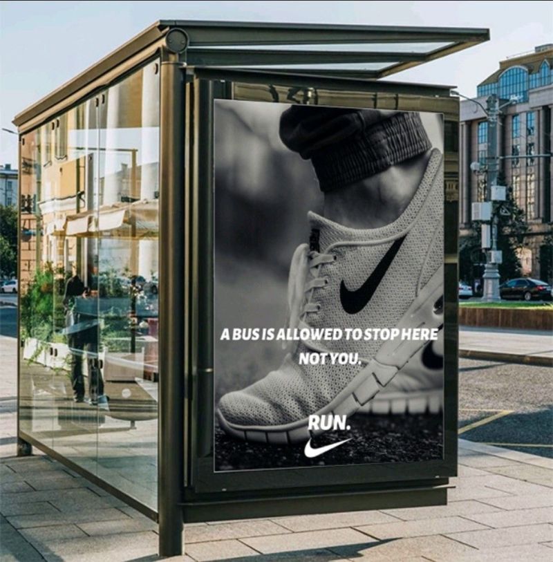 Nike A Bus is Allowed to Stop Here